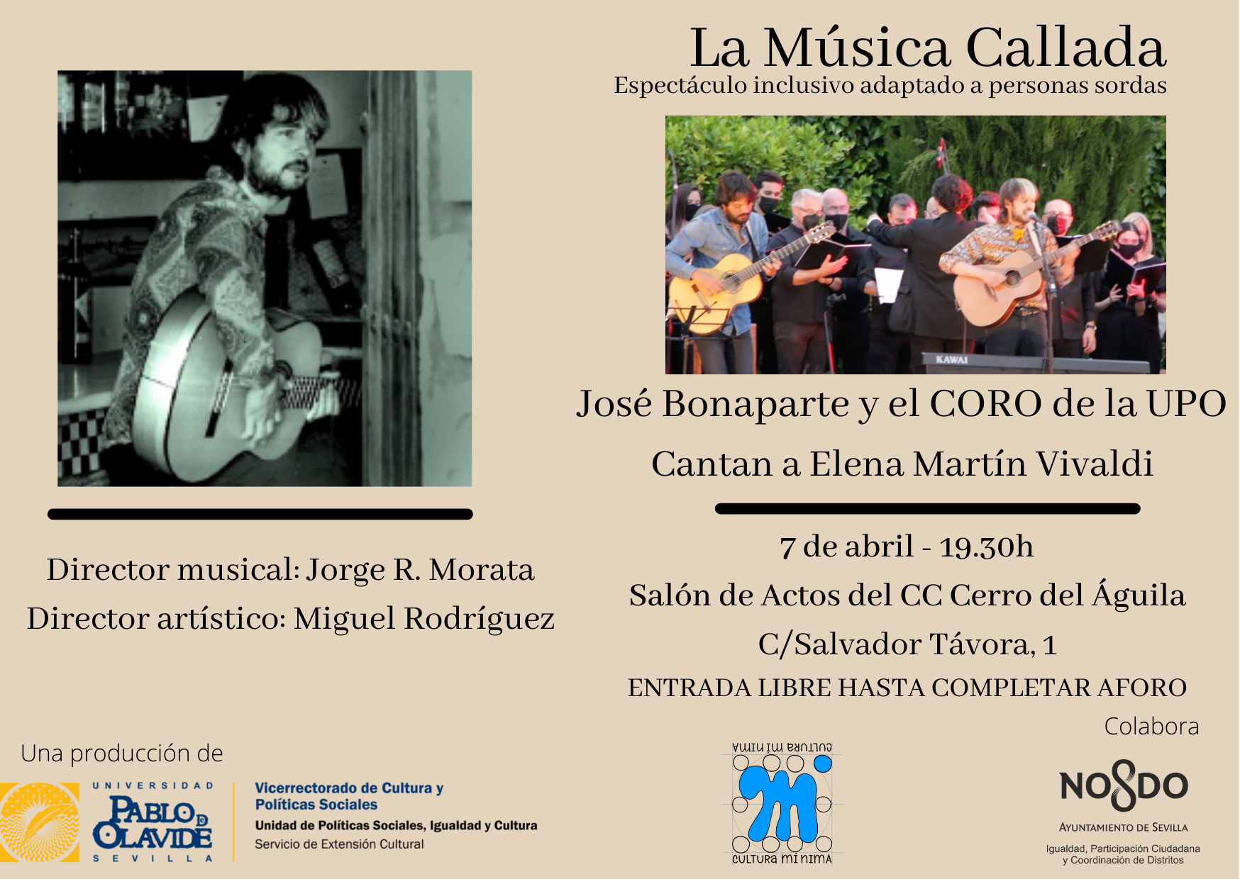 La Música Callada, jueves 7 de abril, 19:30 horas